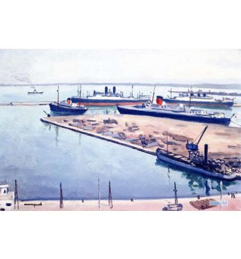 Long Haul Ships In The Port Of Algiers, 1941 1942