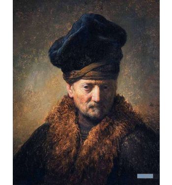 Bust Of An Old Man In A Fur Cap