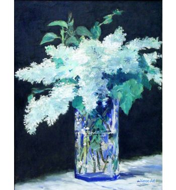 White Lilacs In A Vase 1882