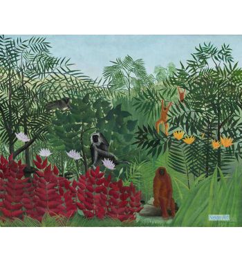 Tropical Forest With Monkeys
