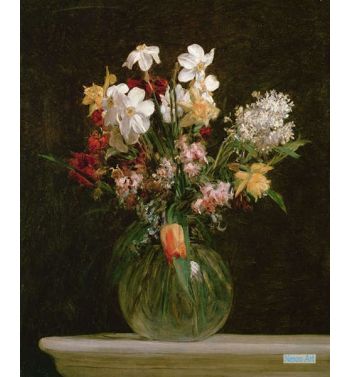 White Daffodils, Jacinths And Tulips, 1864