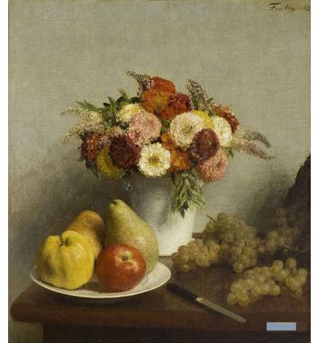 Flowers And Fruit, 1865