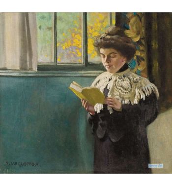 Woman Reading By A Window, c1904