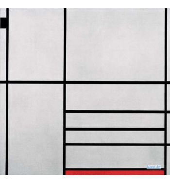 Composition In White, Black And Red