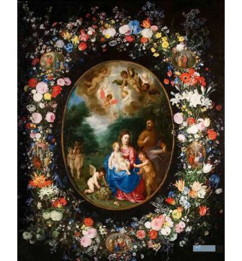 Holy Family With St John The Baptist In A Flower Garland