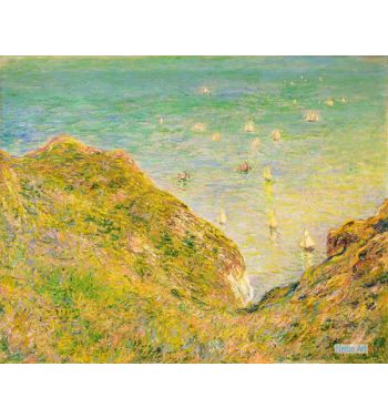 On The Cliff At Pourville Bright Weather 1882