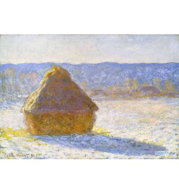 Haystack In The Morning Snow Effect 1891