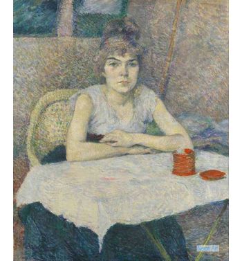 Young Woman At A Table Poudre De Riz