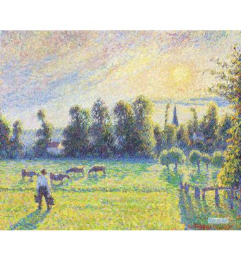 The Pasture Sunset Eragny