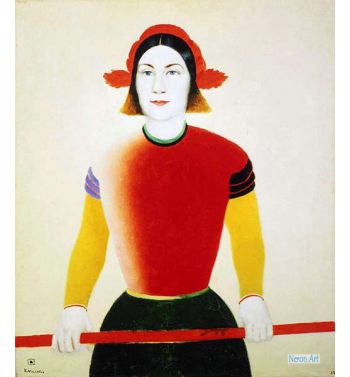 A Girl With A Red Pole, 1932 1933