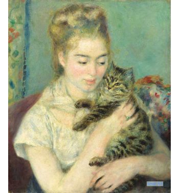 Woman With A Cat