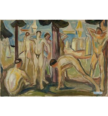 Naked Men In Landscape, 1920S 2