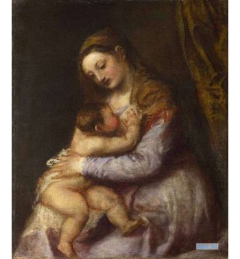 Virgin Suckling The Infant Christ