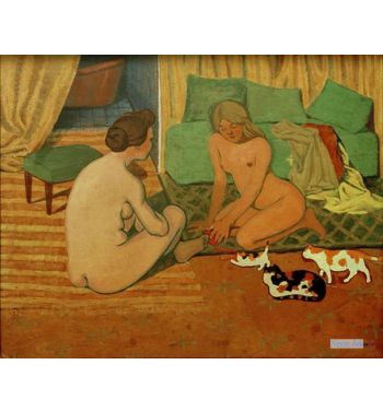 Nude Women With Cats