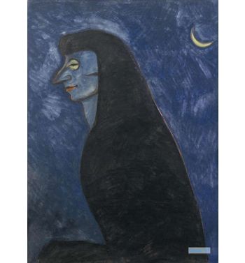 Woman In Profile In The Crown Of The Moon