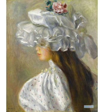 Woman In Hat White
