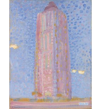 Lighthouse At Westkapelle In Pink, 1909