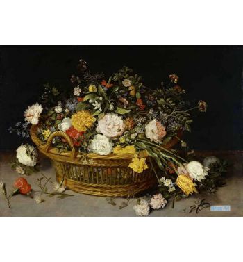 Basket Of Flowers 1620