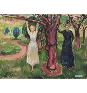 Two Women Under The Tree In The Garden, 1919