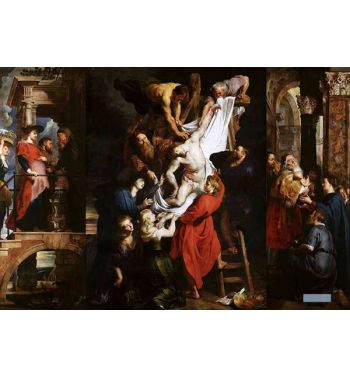 Descent From The Cross Triptych