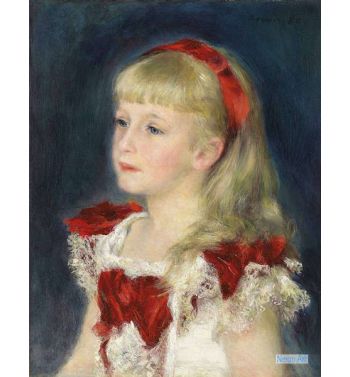 Mademoiselle Grimprel With Red Ribbon