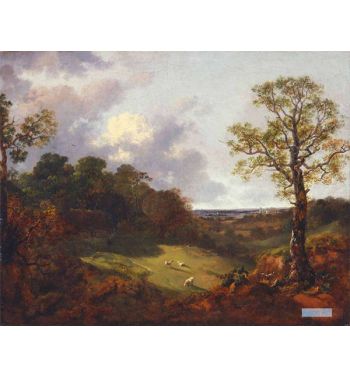 Wooded Landscape With A Cottage And Shepherd