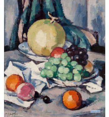 Mixed Fruit, Melon, Grapes And Apples, c1926