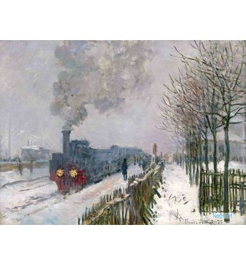 Train In The Snow The Locomotive 1875
