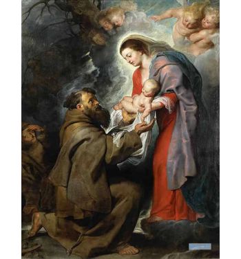 Appearance Of Saint Francis Madonna And Child