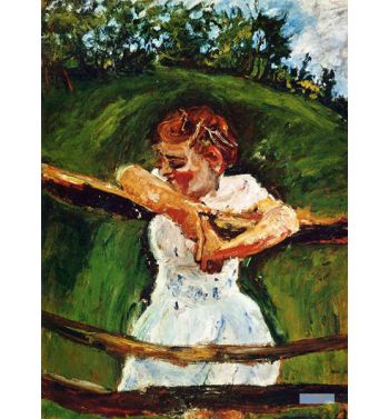 Young Girl At The Fence