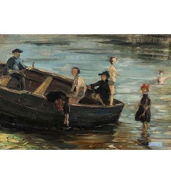 Kinder Im Boot Children In The Boat 1903