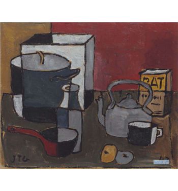 Still Life With Pot And White Box
