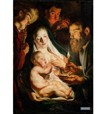 The Holy Family With Shepherds