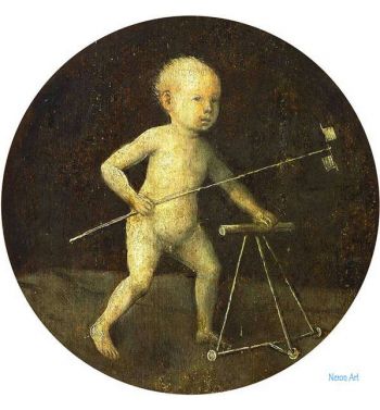 Child With Pinwheel And Toddler's Chair