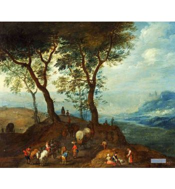 Landscape With Peasant Figures