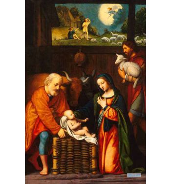Adoration Of The Christ Child And Annunciation To The Shepherds