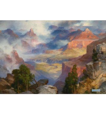 Grand Canyon In Mist