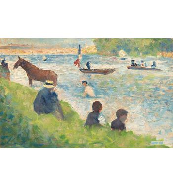 Horse And Boats (Study For Bathers At Asnières)