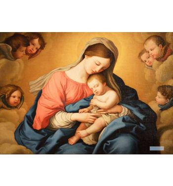 Madonna With Child And Angels