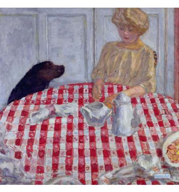 The Red Checked Table Cloth, Or The Dogs Dinner, 1910