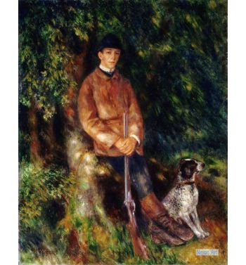 Portrait Of Alfred Bérard With His Dog