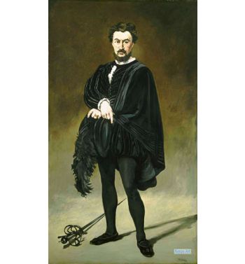 The Tragic Actor Philibert Rouvière As Hamlet