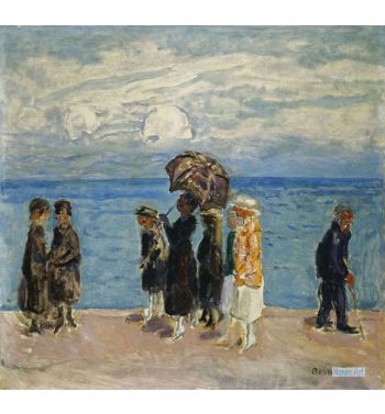 Promenaders At The Seaside, Walkers By The Sea