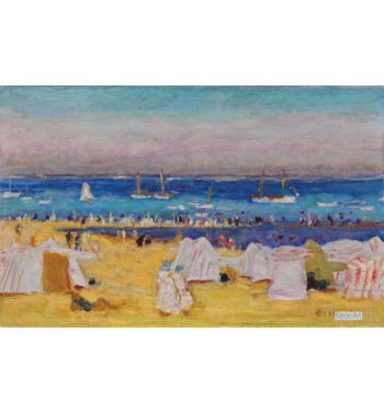 The Beach, Arachon, c1922