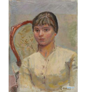 Young Woman In An Armchair, Study