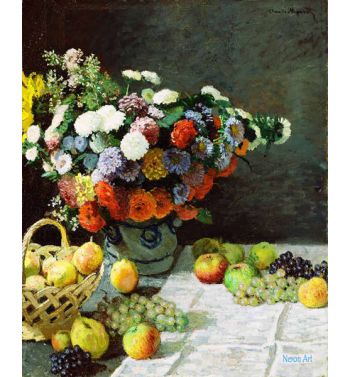 Flowers And Fruit 1869