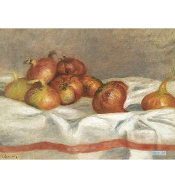 Still Life With Onions And Tomatoes