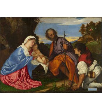 Holy Family With A Shepherd