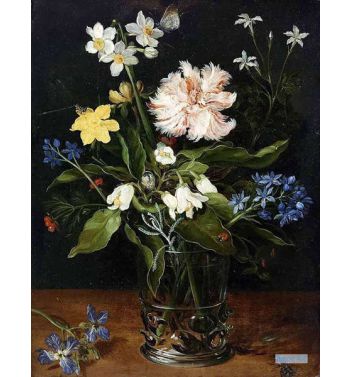 Still Life With Flowers In A Glass