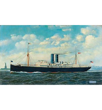 Steamship Merida In New York Harbor